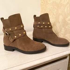 ONLY WORN TWICE. See By Chloe Studded Suede Ankle Boots. US Size 6
